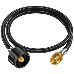Alloxity 4 Feet Propane Hose Adapter 1lb to 20lb,Propane Adapter 20lb to 1lb Converter, Propane Tank Adapter Hose 20 lb to 1 lb for Buddy Heater/Weber Q Grill/Coleman Stove/Blackstone Griddle Alloxity 4 Feet Propane Hose Adapter 1lb to 20lb,Propane Adapter 20lb to 1lb Converter, Propane Tank Adapter Hose 20 lb to 1 lb for Buddy Heater/Weber Q Grill/Coleman Stove/Blackstone Griddle
