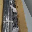 WICHEMI 42 Pack Spindles for Staircase Indoor, 44" x1/2" Wrought Iron Balusters for Stairs, Square Straight Deck Railing and Posts with Baluster Plate Shoes