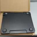 Appliance Slider 360° Rolling Tray for Coffee Maker Bamboo Coffee Pot Slider Tray for Countertop Rotation Sliding Tray with Wheels, Appliances Mat Easily from Under The Cabinet Black(15.7"×13")