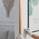 Gaahing Aluminum L Molding Corner Guards, Peel and Stick Trim for Wall Protection, Door Frame, Tile Edge (3Pcs x 2.9ft x 0.8in, Matte Gold)