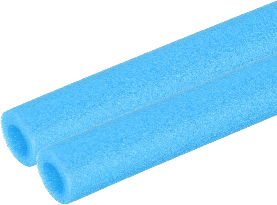 PATIKIL 2 Pcs Pipe Insulation Foam Tube, Heat Preservation Foam Pipe Tubing Covers 3/8" (10mm) ID x 3.3FT x 13/16" OD for Handle Heat Water Pipe Freeze Protection, Blue