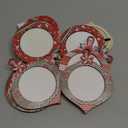 16 Pcs Christmas Photo Frame Ornaments Wooden Nutcrackers Santa Snowman Snowflake Picture Frame Tree Decoration DIY Photo Keepsakes for Xmas Party Decorations Winter (Classic)