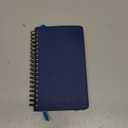 Planner 2025-2026 Daily Weekly and Monthly, 6.5"x3.75", 18 Months Spiral Bound Calendar Agenda with Self-adhesive Pen Holder, 2026 Academic Plan with Vegan Leather Soft Cover, Blue