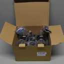 Molimoli Coffee Syrup Dispenser Set of 4, Glass Bottles with Pump, Maple & Coffee Syrup, Black