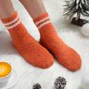 Geyoga 6 Pairs Fuzzy Socks for Women Gifts Winter Cozy Fluffy Slipper Socks Valentines Gift for Men (Vintage Color)