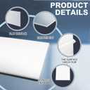 1 Pcs 24"x48" HDPE Sheet, 1/2" Thick High Density Polyethylene Board, Solid Plastic Block Board for DIY Projects, Machining, Home Decor, Handcrafts (White)