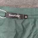 EasyGala Womens Cap Sleeve Crop Tops Cotton V Neck T Shirt Boxy Loose Fit Short Sleeves Tee Summer Fashion Clothes 2026 Deep Green, Medium 