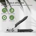 Nail Clippers for Seniors, Nail Clipper Nail File Set Wide Jaw Opening Nail Clippers Angled Head Fingernail Clippers Curved Toenail Toe Nail Cutter Gift for Thick Nails Men Women