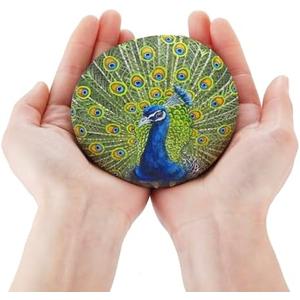 ROCART 12 PCS Large Rocks for Painting, 3.15-4.15 Inches Flat Painting Rocks for Arts & Crafts, Natural Smooth River Rocks for Painting, Kindness Rocks, Decoration, DIY, Crafting Gift
