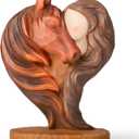 Horse Gifts for Girls Women - Horse Stuff Gifts for Horses Lovers Women Sculpted Hand-Painted Resin Figurine Cowgirl Equestrian Memorial Gift (Red)