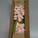 Alupssuc 30Pcs Ranunculus Artificial Flowers Faux Silk Mini Ranunculus, Spring Flowers Artificial Indoor for DIY Bouquets, Bulk Fake Wedding Filler Flowers for Bride Shower Decorations, Shabby Blush