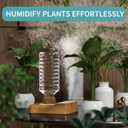 Travel Humidifier, Portable Humidifier for Plants, Bedroom, Office, Hotel or Car, 5000mAh Battery Operated Mini Cool Mist Humidifiers, Quiet 23dB, Auto-off, Night Light & BPA-Free, Wood Grain