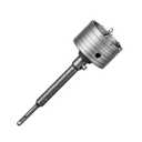 SALI Concrete Hole Saw Kits 3-1/2"90mm Tungsten Steel Wall Hole Cutter Drill Bit Sets with 220mm SDS Plus Shank Connecting Rod110mm Center Positioning Drill Bits for Cinder Block,Brick,Adobe Wall