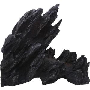 Saim Large Aquarium Decorations Artificial Resin Jagged Canyon Rock, Mountain Hill View Stone Ornament for Betta Cichlids Hideaway, Pleco, Goldfish