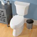 Mayfair Cassel Slow Close Toilet Seat, Easy Clean, Non Slip Premium Wood Seat, Easy Install, Made in USA, Elongated, Bone
