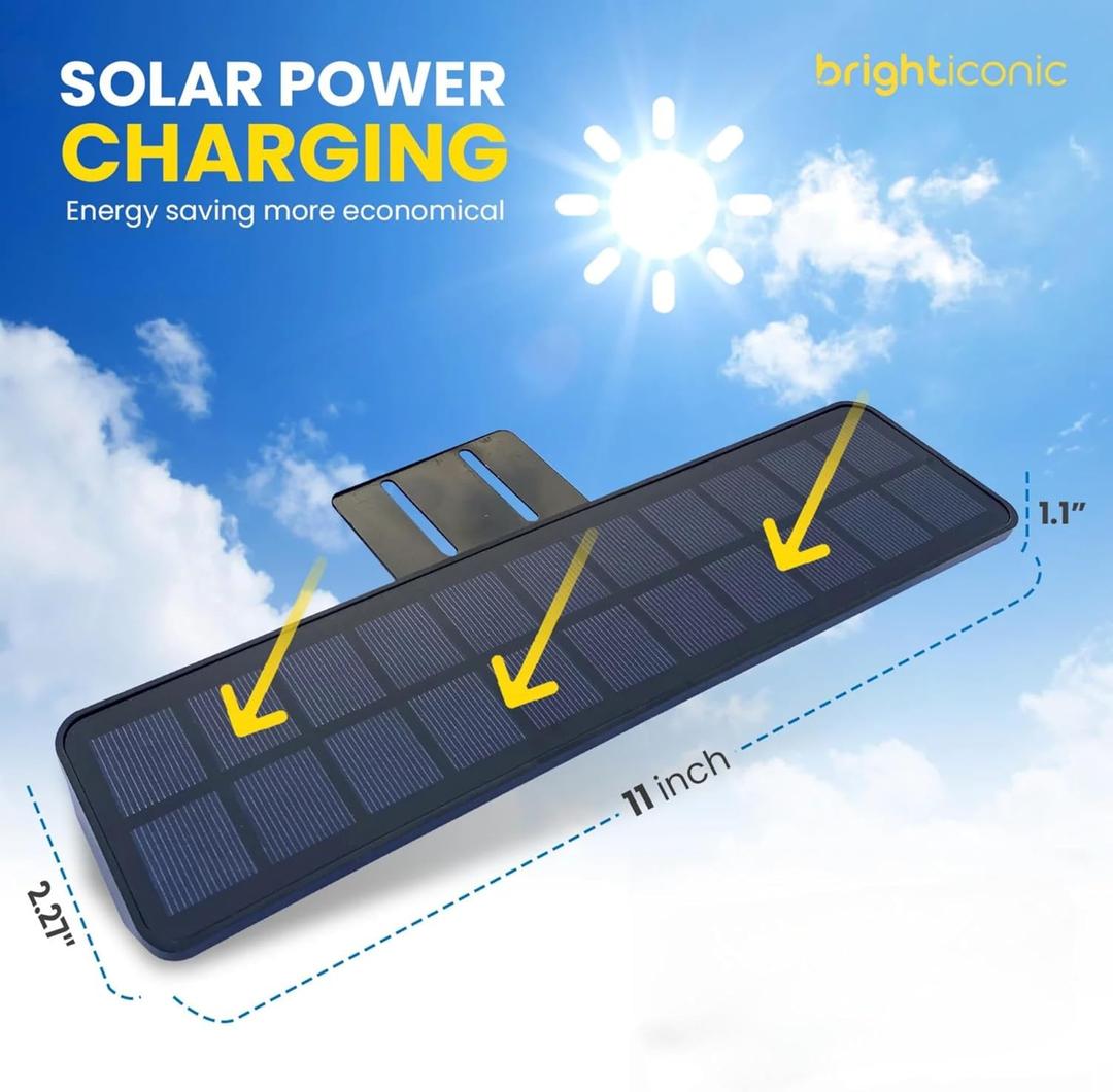 BRIGHTICONIC Solar Sign Lights Outdoors Wireless Real Estate Agent Sign Post Board Lighting Solar LED Signboard Lights Gifts For Real Estate Agents For Lease Coming Soon 1 PACK BLACK