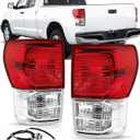 Tail lights Assembly Compatible with 2007-2013 Toyota Tundra,Rear Brake Tail Lamps w/Wiring Harness Left & Right OE Style