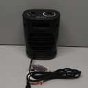 1500W Space Heaters for Indoor Use, Portable PTC Ceramic Space Heater, Small Space Heater with Thermostat, Three Modes, Overheat and Tip-Over Protection for Office Home (BLACK)