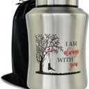 160 lbs Large Urns for Adult Male Female Ashes, Decorative Funeral Cremation Keepsake Memorial Urn for Human Women Man Mom Dad Remains with Velvet Pouch(I AM Always with You)