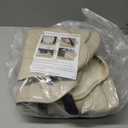 2 Pack Leather Front Car Seat Cover Bottom Only, Anti-Slip Padding Seat Cushion, Full Wrap Seat Protector with Storage Function Universal Fit for Most Cars, SUV, Pick-up Trucks (Beige)