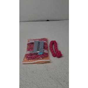 FEXIA 5 Pack Rose Red Table Runner 35x120 Inches for Baby Shower Decoration Gauze Rustic Table Runner for Wedding Party First Communion Centerpiece Engagement Bridal Shower Boho Decoration