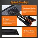 4pcs Smoke Tint Window Visors Compatible with 2016-2022 Honda Pilot, Set of 4 Front+Rear Sun Rain Guard Vent Outside Mount Tape On Style Acrylic