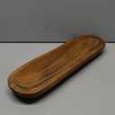 Luxe Designs Wooden Dough Bowl - Natural Acacia Wood - Handmade Decorative Bowls for Home Decor, Bathroom, Kitchen Counter, & More - Rustic Large Wood Dough Bowl for Decor, Cosmetics, and Keys