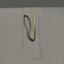 Over-The-Door Mirror Hanger, Adjustable 13.6 in Door Mirrors Hanger with Protective Lining, Prevent Scratches, 2 Pcs Mirrors Brackets Perfect Height and Fit (Mirror Not Included) - White