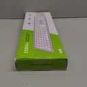 Wireless Keyboard and Mouse Combo - Full Size Slim Thin Wireless Keyboard Mouse with Numeric Keypad 2.4G Stable Connection Adjustable DPI (White & Silver)