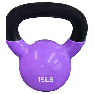 Amazon Basics Vinyl Kettlebell, 15 Lb