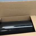Brunswick Large, Steel, Post Mount Mailbox, Black with Brushed Nickel