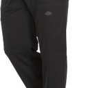 Dickies Dynamix Scrub Pants for Men with Zip Fly, Athletic-Inspired with Four-Way Stretch and Moisture Wicking DK110 (Large Short, Black)