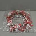 18 Inch Valentine's Day Heart Shaped Wreath for Wedding Party Anniversary - Artificial Wooden Door Wreath Gift for Girlfriend, Women, Mother