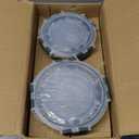 VERONES 12 Packs Glass Food Storage Containers Set, Airtight Glass Lunch Containers, Glass Meal Prep Containers with Lids,Exclusive of BPA, for Microwave, Oven, Freezer & Dishwasher Friendly,Grey