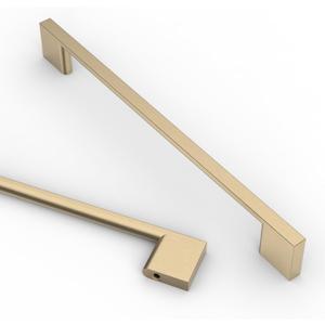 Asidrama 10 Pack 7.5 Inch(192mm) Brushed Brass Kitchen Cabinet Handles, Cabinet Pulls Kitchen Cabinet Hardware for Cupboard Drawer Pulls