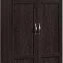 Sauder Storage Cabinet/ Pantry cabinets, 29.61 " x D: 16.02 " x H: 71.50", Cinnamon Cherry finish