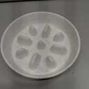 Ceramic 1.2 Cup Raised Slow Feeder Dog Bowl Set, Elevated 6.1inch Bowl