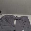 QooNoo Girls Thermal Underwear for Kids Long Johns Base Layer Set Winter Fleece Lined Top and Bottom Set (Medium, Dark Gray)