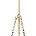 ML Lighting | Adabella Collection | 20403-VB | 3 Light Pendant in Vintage Brass Finish with Clear Hammered Glass Shade | Perfect for Kitchens, Dining Rooms, Living Rooms, Entryways, Hallways