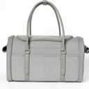 Soft-Sided Pet Carrier for Cats and Small Dogs  Stylish, Airline-Approved Travel Bag with Mesh Ventilation, Collapsible, Removable Pad and Safety Leash, Fits up to 16 lb (Steel Grey)