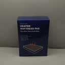 Heated Mattress Pad Queen Size - Embossed Electric Mattress Pad Cover Dual Control - 1-10 Hours Auto Shut Off with Deep Pocket White