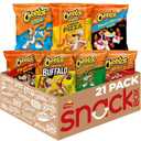Cheetos Cheese Flavored Snacks Variety Pack of Chips (Pack of 21) Best Before Oct. 21, 2025