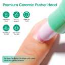 9 x Gellen Cuticle Oil Pusher Pen, Ceramic Cuticle Remover Pen, 6ml Nourishing Nail Oil Pen, Nail Care Pen for Hangnails & Damaged Nails, Easy & Mess-Free Cuticle Pusher Tool, Nourish & Strengthen Nails