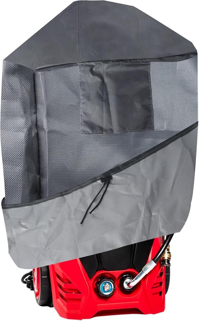 Klmnop Pressure Washer Cover, Waterproof Pressure Washer Protection Cover with Drawstring for High Pressure Cleaning Machine(20.5 x 20 x 31.5 Inch)