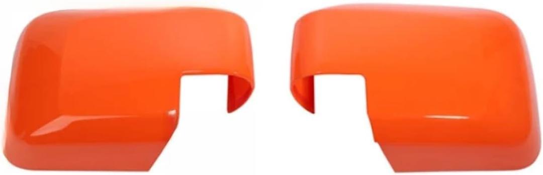 Rear View Rearview Mirror Shell Decoration Cover Compatible For Ford Bronco 2021 2022 2023 2024 Up Exterior Accessories(Orange)