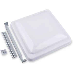 Camp'N 14 Inch Universal RV Roof Vent for Trailer, Camper, Motorhome - RV Vent Covers for Roof - OEM Lid Replacement (14 x 14 White 1-Pack)