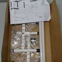 STORAGE MANIAC Expandable Shoe Rack, 4 Pairs Stackable Small Shoe Rack, Metal Adjustable Shoes Organizer for Closet, Entryway, Hallway, Garage, Front Door, Shoes Shelves, White 1 Tier