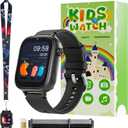 OKYUK 4G Smartwatch, Kids Watch for Kids with SIM Card, 47 Exciting Games, Two-Way Calling Feature, SOS Emergency Call Button Ideal for Kids Aged 3-12, Childrens Cell Phone Alternative (Black)