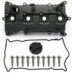 Engine Valve Cover with Gasket Bolts & Oil Filler Cap Compatible with 2013-2018 Nissan Altima 2016-2017 Nissan Murano 2014 Nissan Pathfinder 2014-2017 Nissan Rogue Infiniti QX60 2.5L Part# 13264-3KY0A
