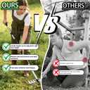 Stainless Steel Weeding Tool, Thickened Version 8 Tines Weeder Rake, Weed Puller Tool with Long Handle, for Removing Weeds, Loosening Soil, Cleaning Flower Beds, Pine Needles & Lawn Prep